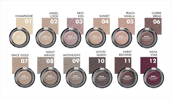 LUX visage (люкс визаж) Rich glow Тени тон 10 - купить за 349.0 руб.