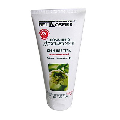 Belkosmex Домашний косметолог Крем для тела Антицеллюлитный Кофеин-Зеленый кофе 180 мл