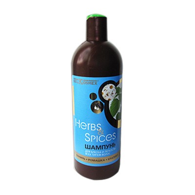 Belkosmex Herbs&Spices Шампунь для Блеска/Легкости всех ВанильРомашкаКрапива 500г