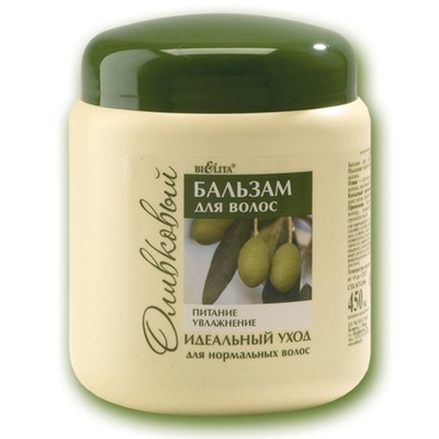Белита Оливковая Бальзам для нормальных волос оливковый Питание & Увлажнение 450 мл