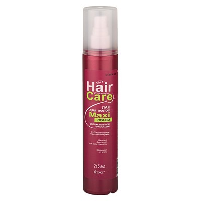 Витэкс Hair Care Лак для волос MAXIобъем Сверхсильной фиксации 215мл