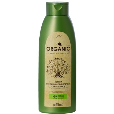 Белита Organic Hair Care Кондиционер-молочко легкий с фитокератином для всех типов волос 500мл