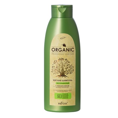 Белита Organic Hair Care ORGANIC Шампунь Мягкий бессульфатный фитокератином для всех 500мл