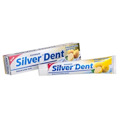 Modum Зубные пасты Зубная паста SILVER DENT Экстра Отбеливание с Лимоном 100г