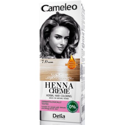 Delia Cameleo Henna Creme Травяная мусс-краска 7.0 Блондин