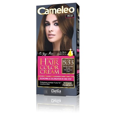Delia Cameleo Крем-Краска 5.33 Интенсивный золотистый коричневый