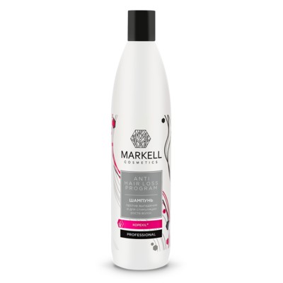 Markell Professional Hair Line PROFESSIONAL ШАМПУНЬ ПРОТИВ ВЫПАДЕНИЯ И ДЛЯ СТИМУЛЯЦИИ РОСТА ВОЛОС, 500 МЛ