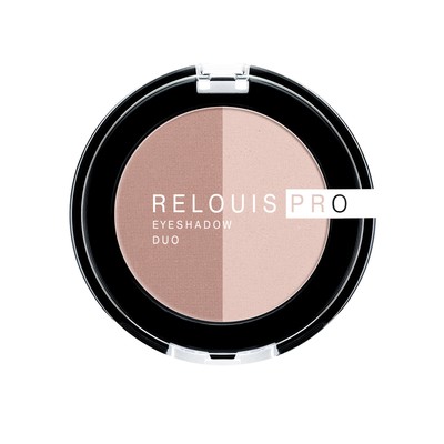 Relouis PRO Тени для век eyeshadow DUO тон 101 (15 Taupe+14 Mauve)