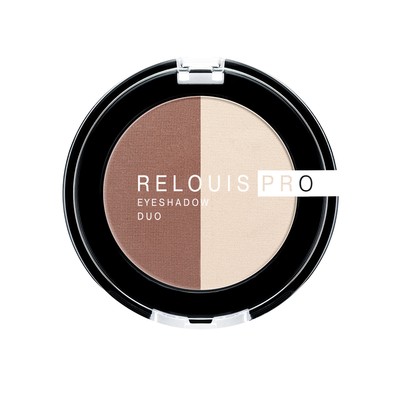 Relouis PRO Тени для век eyeshadow DUO тон 103 (13 Iced Coffee+33 Camel)