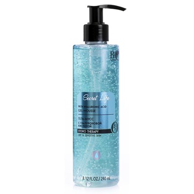BIO WORLD SECRET LIFE Гель-мусс для умывания с гиалуроновой кислотой Hydro Therapy  240 мл