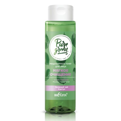 Белита PURE GREEN Мицеллярный тонер для лица «Мягкое очищение» 195мл