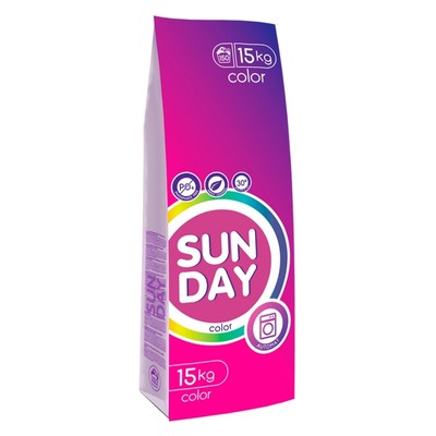 Сонца Sunday Стиральный порошок Автомат для цветного 15кг