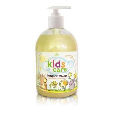 Iris Cosmetic IRIScosmetic  Kids Care Детское жидкое мыло Календула+чистотел 500мл фл/дозатор