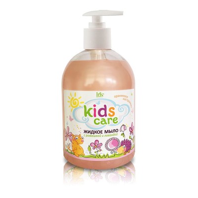 Iris Cosmetic IRIScosmetic  Kids Care Детское жидкое мыло Ромашка+лаванда 500мл фл/дозатор
