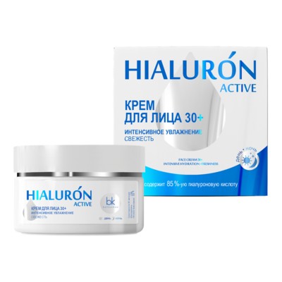 Belkosmex Hialuron Active  Крем для лица 30+ Интенсивное увлажнение свежесть 48мл