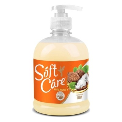 РОМАКС  Мыло жидкое Soft Care с маслом карите 500 г