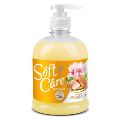 РОМАКС  Мыло жидкое "Soft Care" с миндальным маслом 500 г