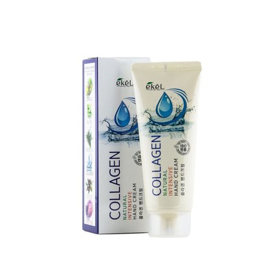 Ekel  Collagen Natural Intensive Hand Cream Восстанавливающий крем для рук с Коллагеном 100 мл