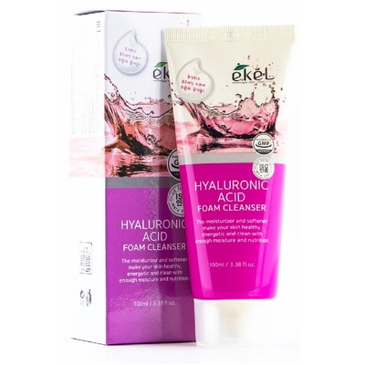 Ekel EKEL Hyaluronic Acid Foam Cleanser Нежная пенка для лица с гиалуроновой кислотой 100 мл