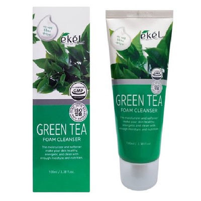 Ekel EKEL Green Tea Foam Cleanser Нежная пенка для умывания с экстрактомактом зеленого чая 100 мл