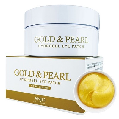 ANJO Professional GOLD & PEARL Патчи гидрогель увлажн с с золотом и жемчугом 60 шт.