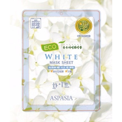 ASPASIA Eco Sheet Pack White Маска для лица тканевая БЕЛЫЕ ЦВЕТЫ 23 мл