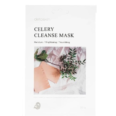 DETOSKIN  CELERY CLEANSE MASK Тканевая маска очищающая с экстрактомактом Сельдерея 30 г