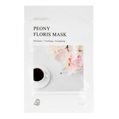 DETOSKIN PEONY FLORIS MASK Тканевая маска цветочная с экстрактомактом пиона 30 г