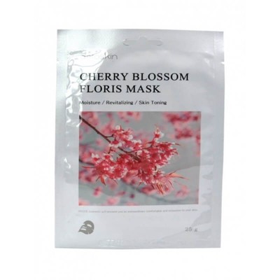 DETOSKIN  CHERRY BLOSSOM FLORIS MASK Тканевая маска цветочная с экстрактомактом сакуры 30 г