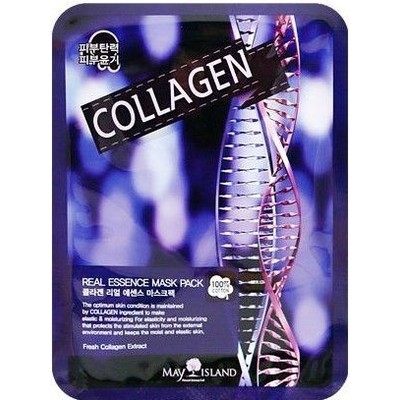 May Island Real Essense MAYISLAND Collagen Mask Pack Маска тканевая с экстрактомактом коллагена 25 мл.