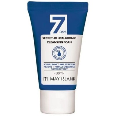 May Island 7 Days MAYISLAND Secret 4D Hyaluronic Cleansing Foam Очищающая пенка с 4D гиалуроновой кисл 30 мл