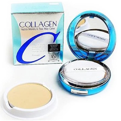 Enough  Увлажняющая пудра с коллагеном Collagen Moisture Two Way Cake с запасным блоком тон 13/13 гр