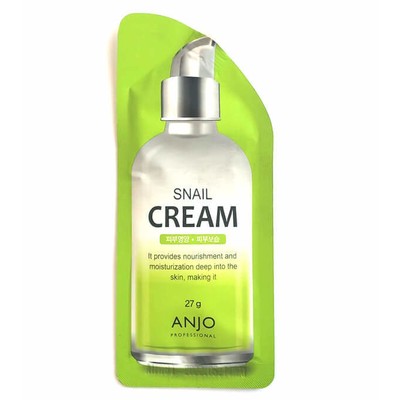 ANJO Professional Snail Cream Крем для лица с экстрактомактом муцина улитки, 27 мл