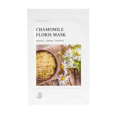 DETOSKIN  CHAMOMILE FLORIS MASK Тканевая маска цветочная с экстрактомактом ромашки 30 г