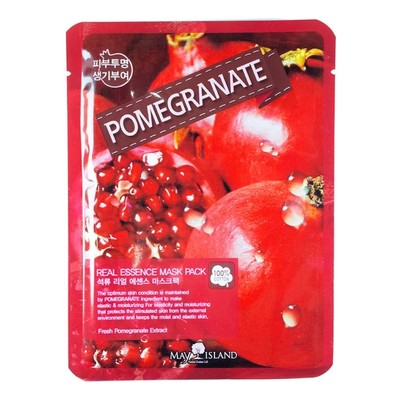 May Island Real Essense MAYISLAND Pomegranate Mask Pack, Маска тканевая с экстрактомактом граната 25 мл