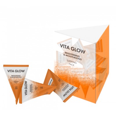 J:ON  ВИТАМИНЫ НАБОР Маска для лица Vita Glow Brightening&Moisturizing Sleeping Pack, 20 шт * 5 мл