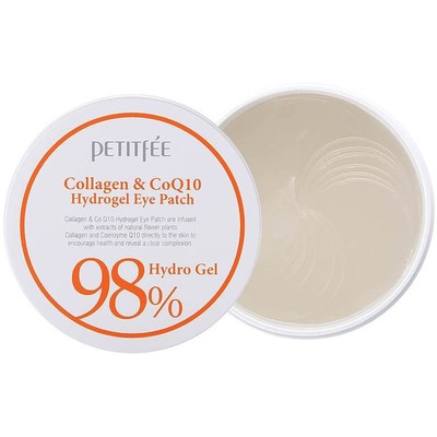 BeauuGreen PETITFEE Гидрогелевые патчи для глаз КОЛЛАГЕН/КОЭНЗИМ Q10 Collagen&CoQ10 Hydrogel Eye Patch 60 шт