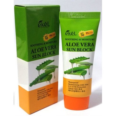 Ekel EKEL Солнцезащитный увлажняющий крем с алое вера SPF 50/PA+++ , 70 мл.