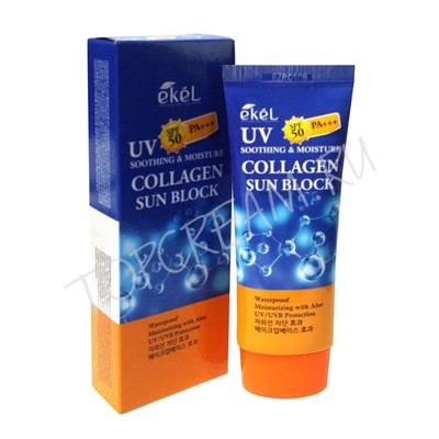 Ekel EKEL Солнцезащитный увлажняющий крем с коллагеном SPF 50/PA+++ 70 мл