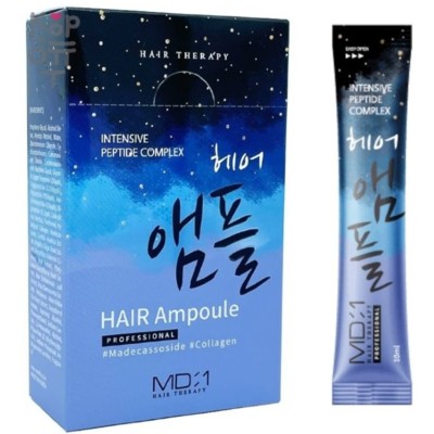 Корея MD:1 Маска-филлер для волос с пептидами, intensive Peptide Complex Hair Therapy (1*20шт)