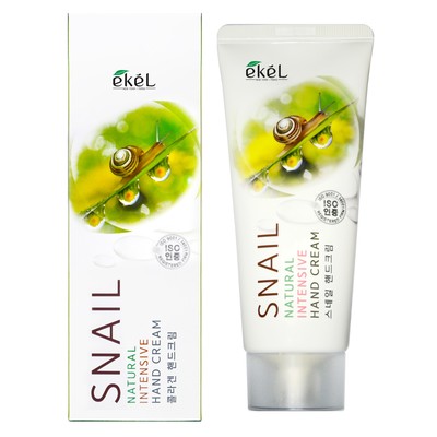 Ekel EKEL Интенсивный крем для рук с Муцином улитки Snail Natural Intensive Hand Cream, 100 мл