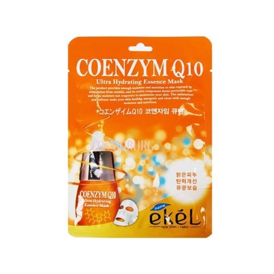 Ekel Маска тканевая с коэнзимом Q10 Ultra Hydrating Essence Mask 25 мл