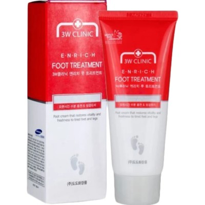 3W Clinic *Корея 3W CLINIC Крем для ног Enrich Lovely Foot Treatment 150мл