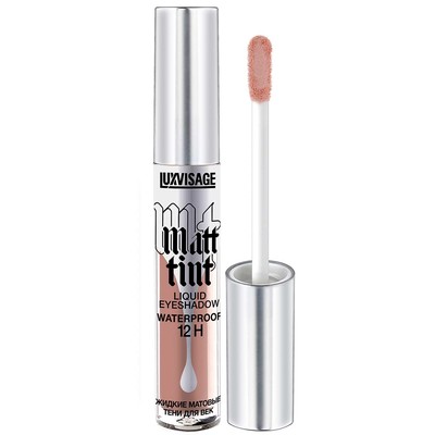 LUX visage MATT TINT WATERPROOF 12H  Жидкие матовые тени для век Matt tint waterproof 12H 107 Rose Beige