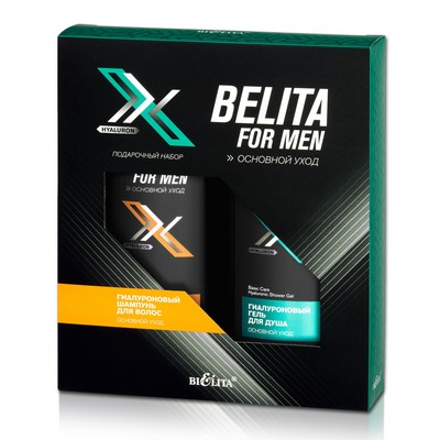 Белита For men  НАБОР FOR MEN. Основной уход» (шампунь+гель для душа)