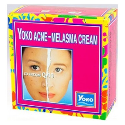 Yoko TimeToThai Тайланд Крем для лица от пигментации и прыщей с Co Enzyme Q10, 4гр