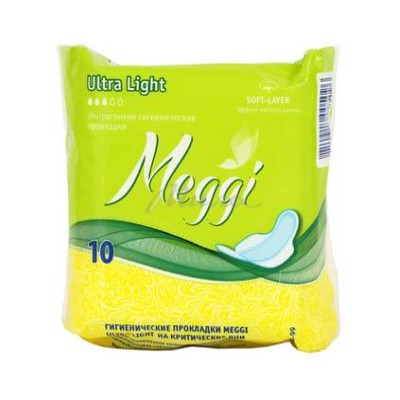 MEGGI  Женские гигиенические прокладки Ultra Light 10шт