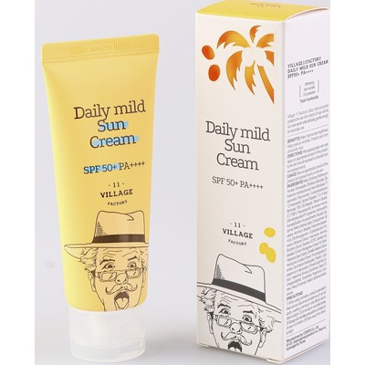 VILLAGE 11 FACTORY Корея Village 11 Factory Daily mild Sun Cream SPF50 ...