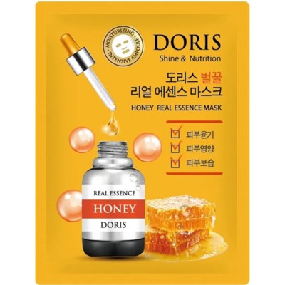 Корея Doris honey real essence mask тканевая маска для лица с мёдом