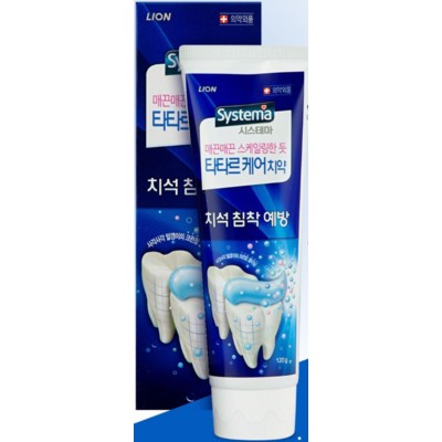 LION Корея systema Зубная паста для профилактики против образования зубного камня 120г